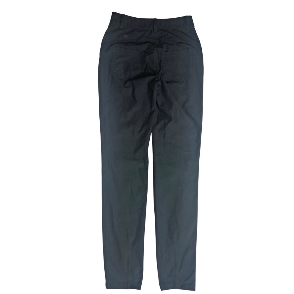 Lululemon City Sleek 5 Pocket Pant Black High Rise Slim Fit Trousers Size 24 XS - Picture 3 of 6